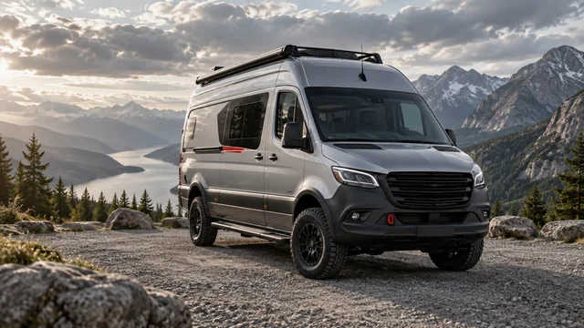 Wohnmobil Tuning – Camper in Berglandschaft