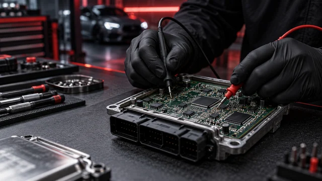 Reparatur-Service – Prüfung eines Steuergeräts